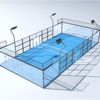 Padel Tennis System Including Glass/Fence/Poles