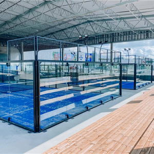 Padel Tennis System Including Glass/Fence/Poles
